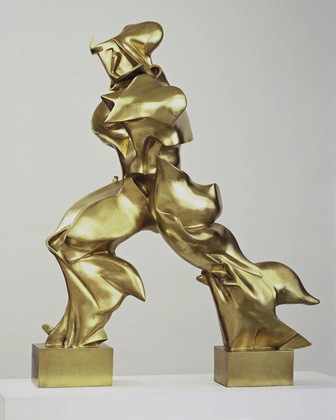 翁贝托·波丘尼，《空间连续性的独特形式》，1913年(1931年铸造)，青铜(MoMA)