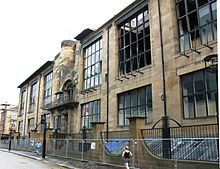 Glasgow School of Art, designed by Charles Rennie Mackintosh.
