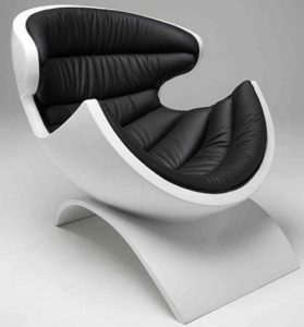 现代设计椅子的一个例子。