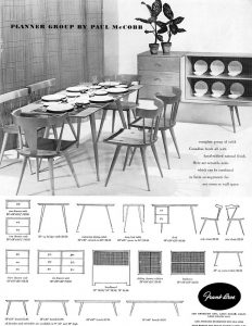 Paul McCobb广告“Planner Group”1951年