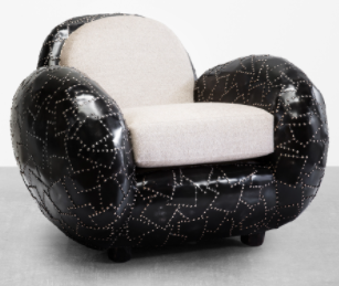 Maarten Baas展示了la collection Carapace <s:1> la Carpenters Workshop Gallery - un fauteuil bulbeux