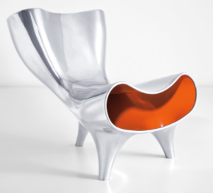 Orgone Chair di Newson - versione in alluminio