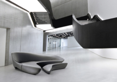 The Moon System exposed at the exhibition “L’Italia di Zaha Hadid”, at MAXXI in Rome.