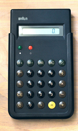 1987年，迪特拉姆斯设计的博朗计算器ET66