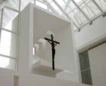 Jubilee Church Interior. The use of glass and the perception of god as light are very clear in these images.