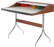 乔治·纳尔逊设计的摇摆腿办公桌