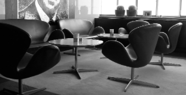 Chaises Swan conçues par Arne Jacobsen
