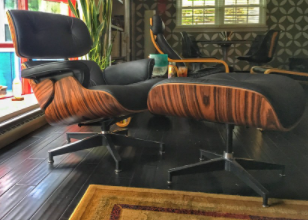 Eames休息室椅子和奥斯曼