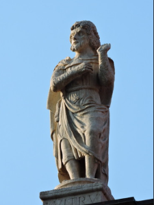 Vitruvius, Loggia del Consiglio, Piazza dei Signori, Verona: Statue of Vitruvius.