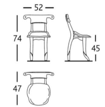 Batlló Chair, design Barcellona.