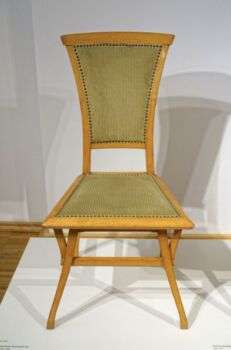 Chair from the editorial staff room of the Revue Blanche, by Henry van de Velde, 1899.