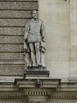 Statua di Jacques I Androuet du Cerceau, di Georges Diebolt, risalente al 1853, ai Musei del Louvre.