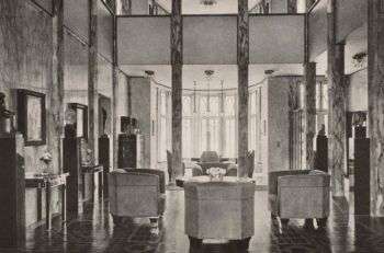 Josef Hoffmann, Palais Stoclet, progetto iniziale, 1911.