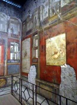 庞贝的维提亚之家:第四种风格的壁画。