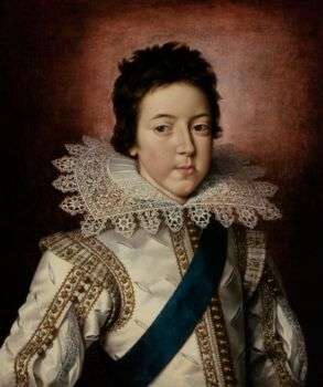 法国国王路易十三小时候的肖像。