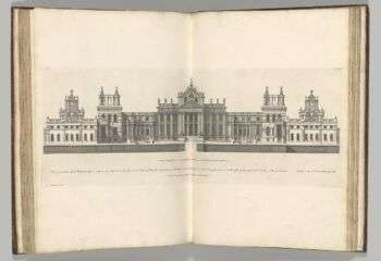 英国维特鲁威或英国建筑师——英国公共和私人常规建筑的平面图、立面和剖面图，作者:科伦·坎贝尔:这是一本来自维特鲁威的小册子，里面有一些建筑的草图。