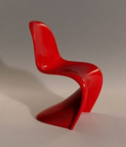 La chaise Panton, 1960, Verner Panton.
