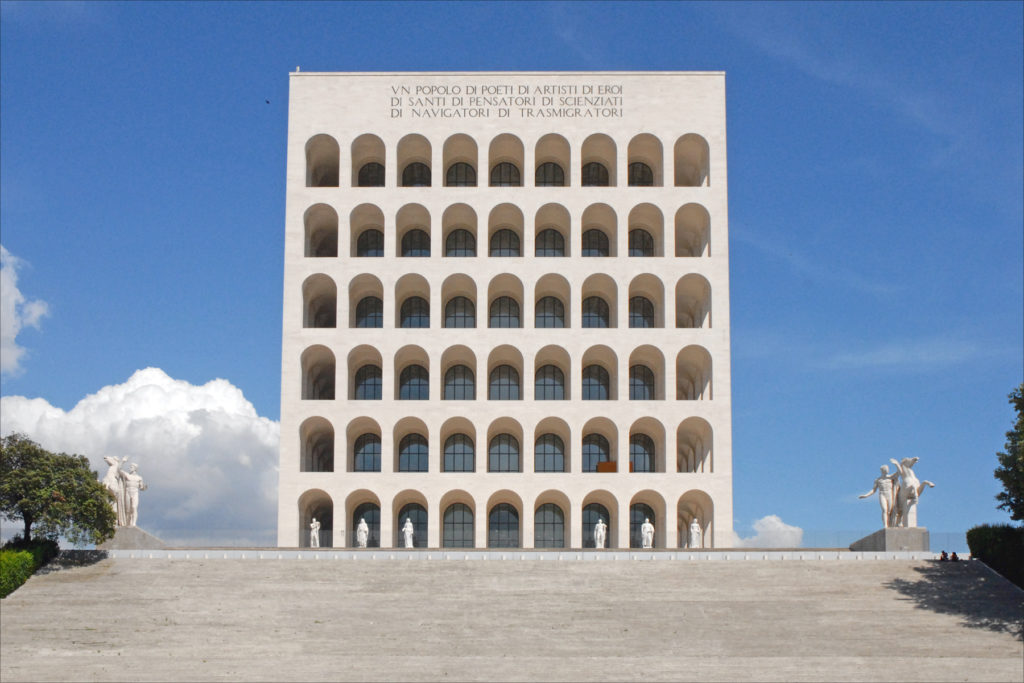 Palazzo della Civiltà Italiana，也被称为罗马竞技场，EUR区。