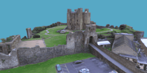 爱尔兰特里姆城堡的3D模型